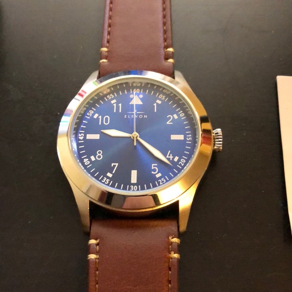 Elevon Hanson Genuine Leather-Blue - Picture 2 of 5